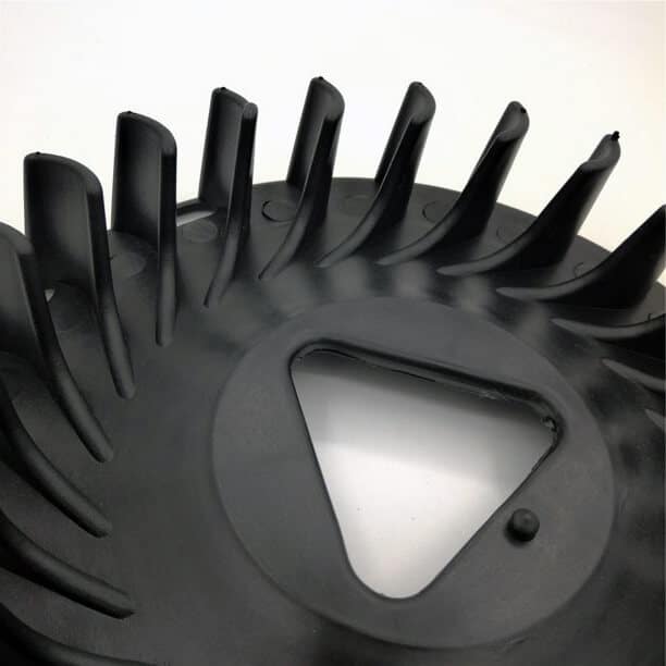 Enlarged view of generator cooling fan