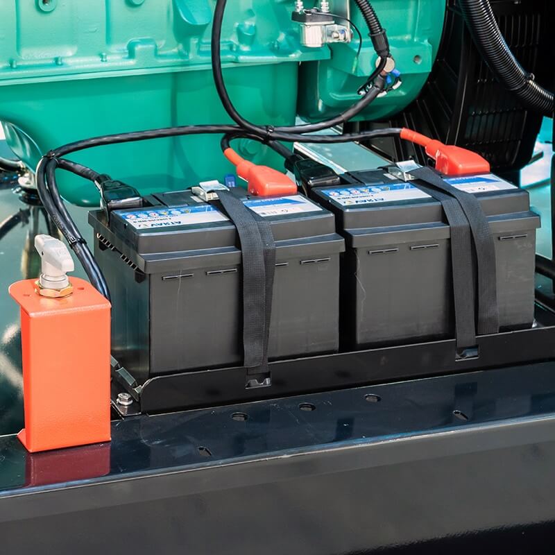 maintain the battery of the diesel generator