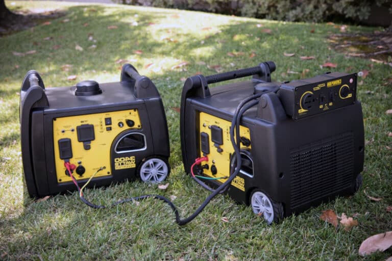 parallel connection of two portable generators