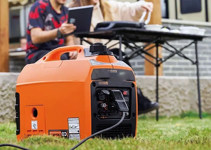 use a generator outside the house