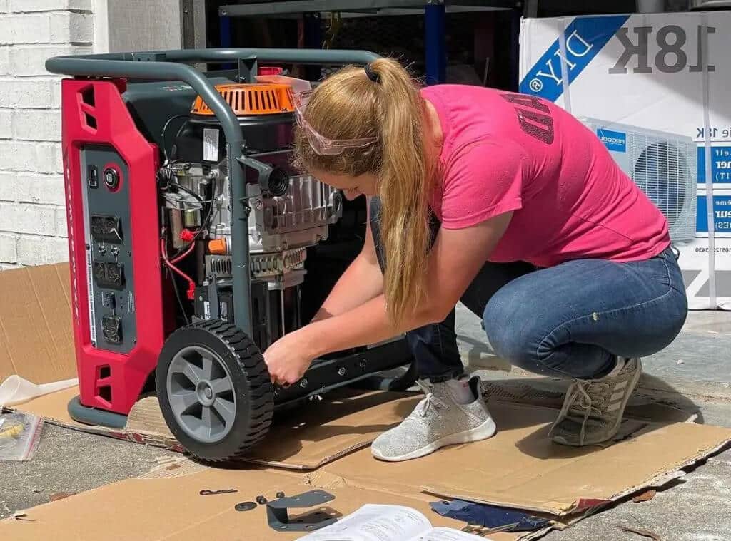 dismantling the generator