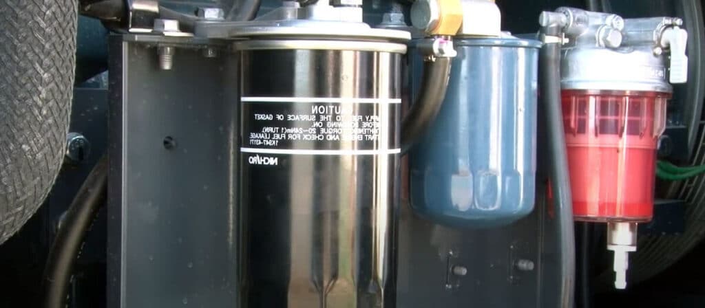 how to replace the generator set fuel filter