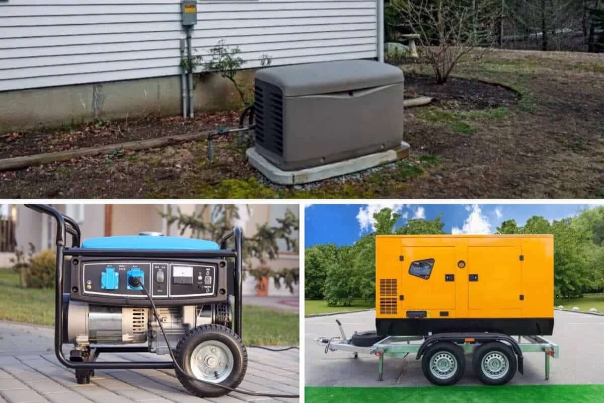 How much should the generator distance be from home