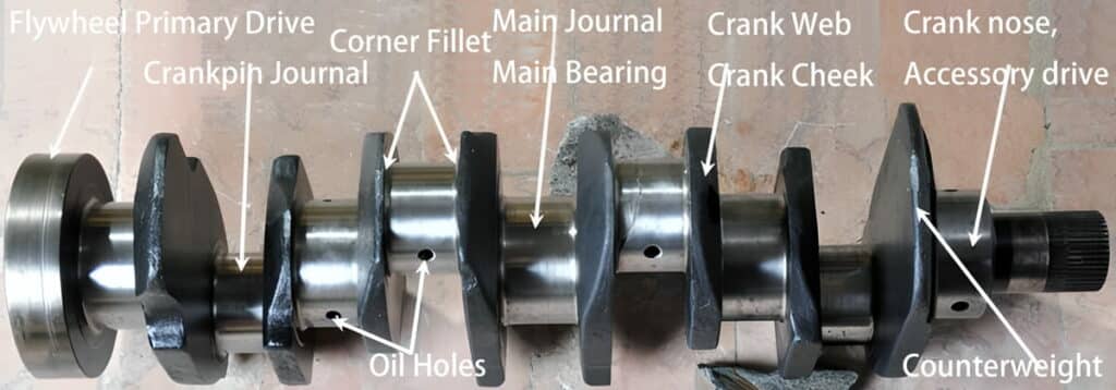 all details of the bison generator crankshaft