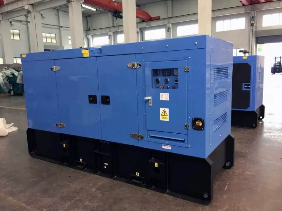 bison emergency generator set placed in the warehouse