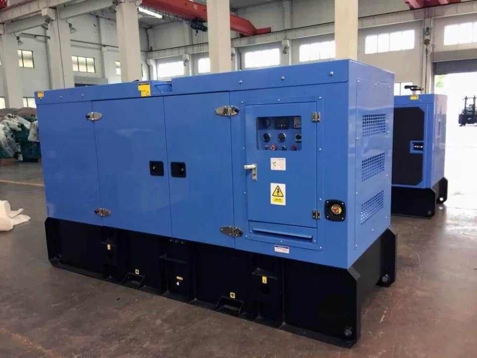 BISON emergency generator set placed in the warehouse