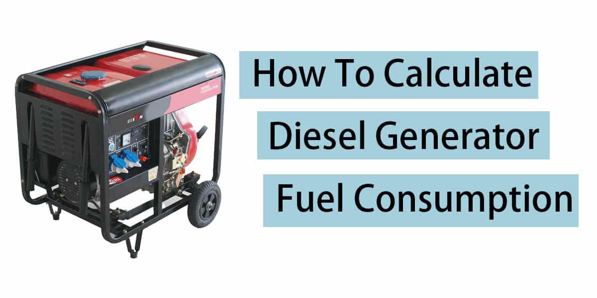 how to calculate diesel generator fuel consumption