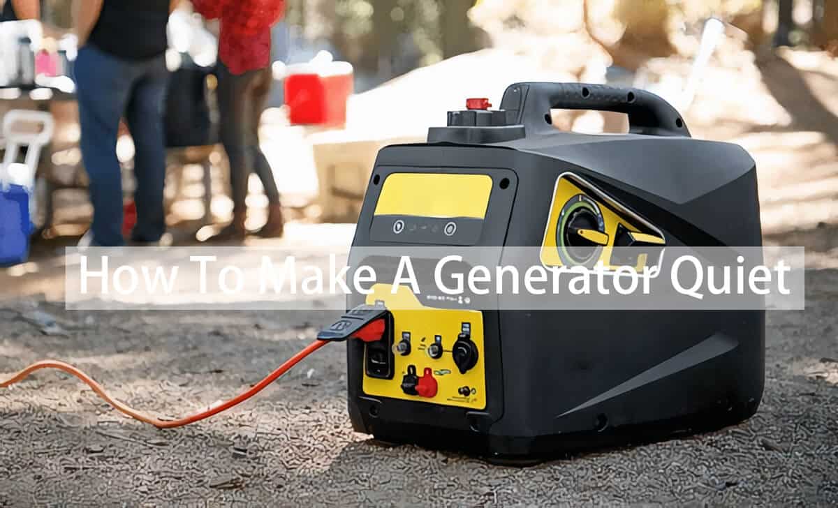 how to make a generator quiet