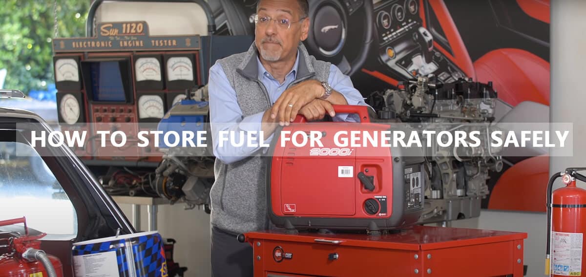 how to store fuel for generators safely