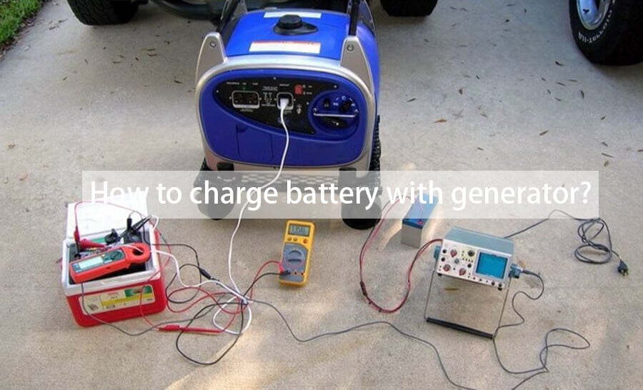 how to charge battery with generator