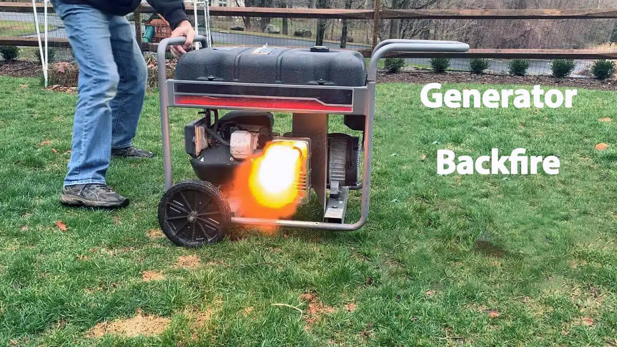 generator backfire