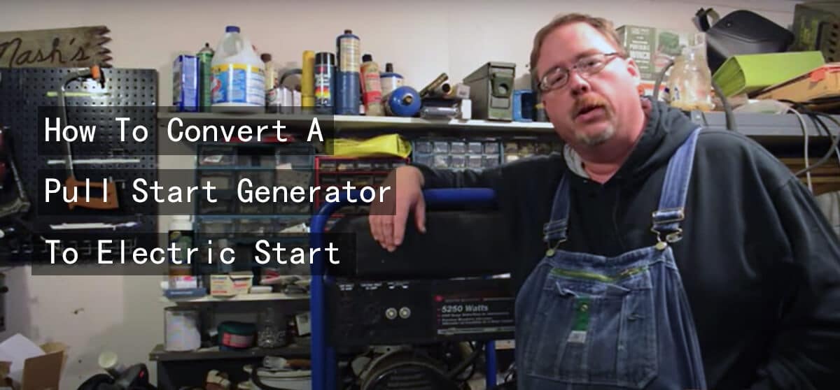 how to convert a pull start generator to electric start