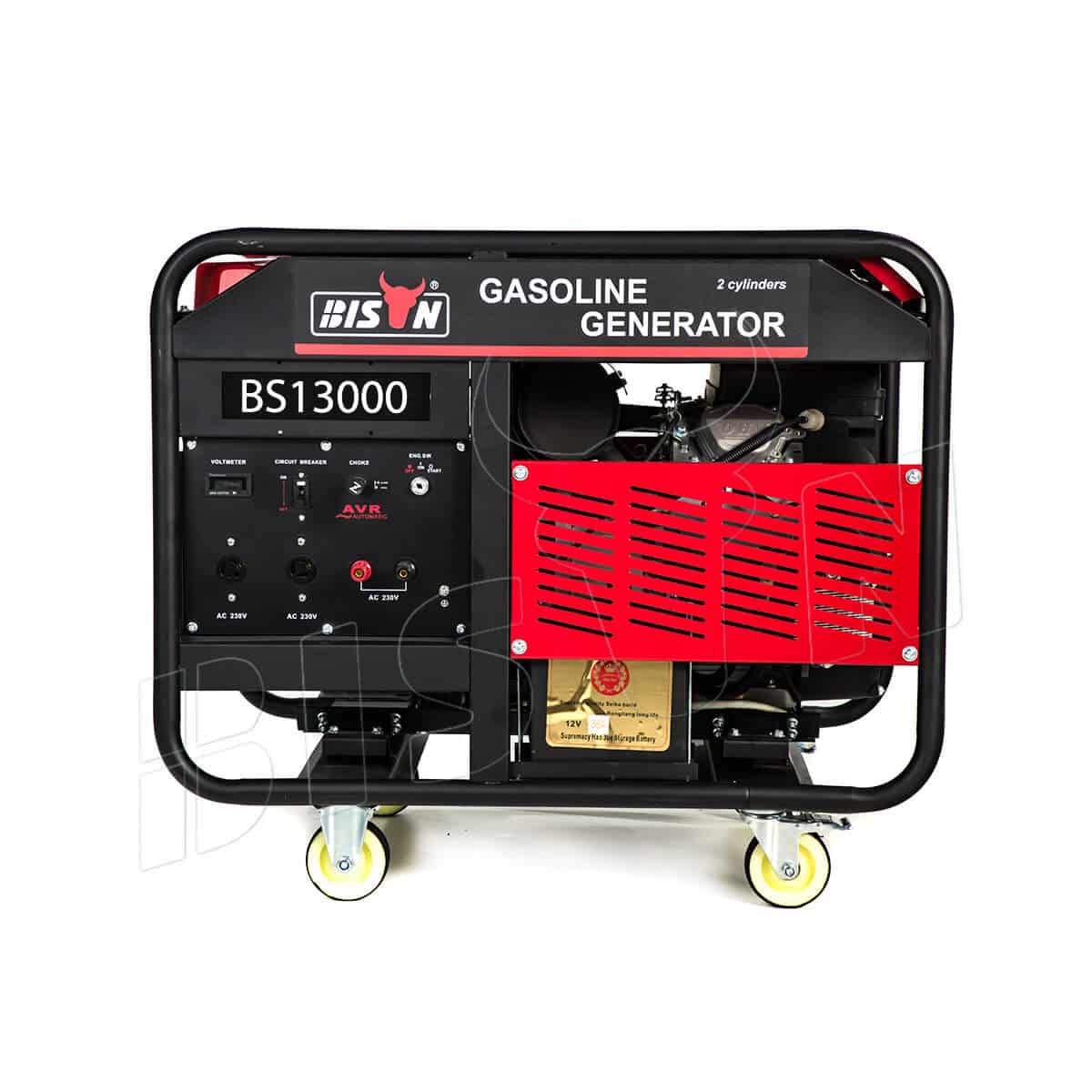 two-cylinders industrial gasoline generator-2